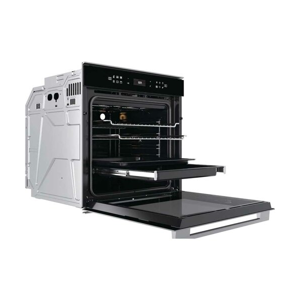 ჩასაშენებელი ელექტრო ღუმელი Whirlpool W7 OM4 4S1 P BL Oven Built-in 73L, A+ Black