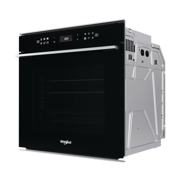 ჩასაშენებელი ელექტრო ღუმელი Whirlpool W7 OM4 4S1 P BL Oven Built-in 73L, A+ Black