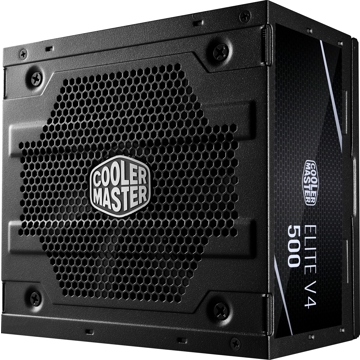 კვების ბლოკი Cooler Master PSU Elite V4 500W,12cm 24+8pin(4+4), 3xMolex, 5xSATA, 2xPCIe 8pin (6+2),Retail