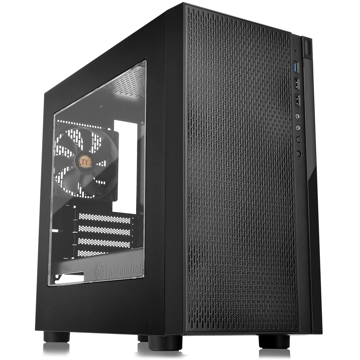 ქეისი Thermaltake CA-1J4-00S1WN-00 Versa H18 Mini Tower PC Case Black