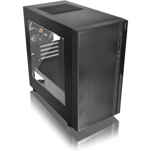 ქეისი Thermaltake CA-1J4-00S1WN-00 Versa H18 Mini Tower PC Case Black