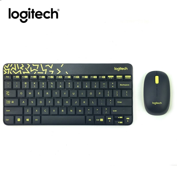 კლავიატურა+მაუსი Logitech Wireless Combo MK240 Black / Chartreuse