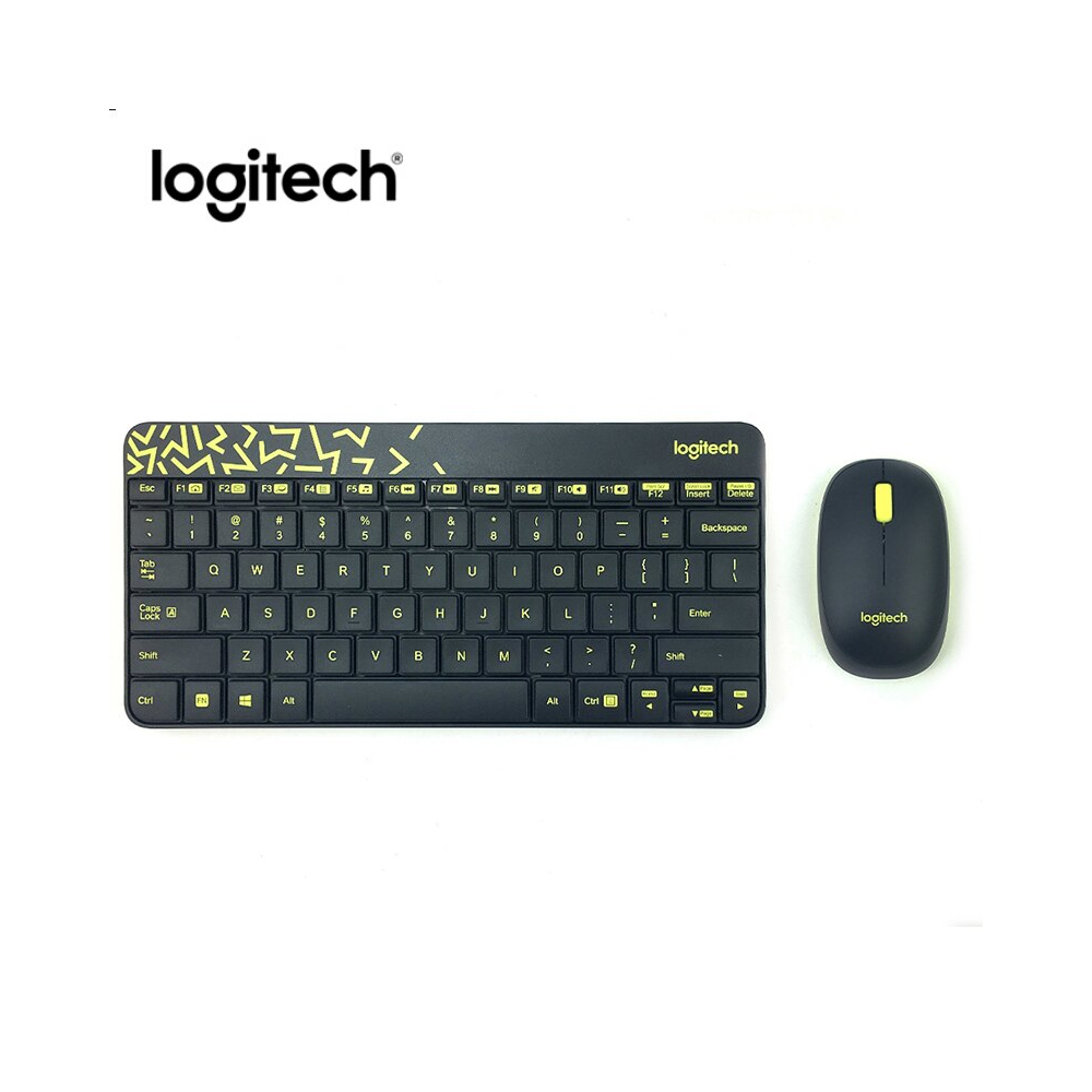 კლავიატურა+მაუსი Logitech Wireless Combo MK240 Black / Chartreuse