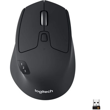 Logitech L910-004791 Wireless Mouse M720 Triathlon ‎Black-White