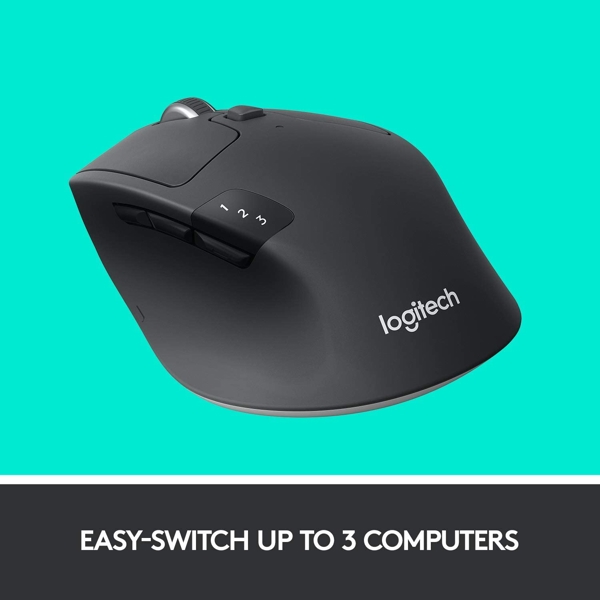 მაუსი Logitech L910-004791 Wireless Mouse M720 Triathlon ‎Black-White