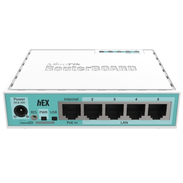 WiFi Access Point როუტერი MikroTik RB750Gr3 Router hEX