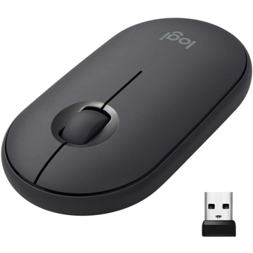 მაუსი Logitech L910-005718 Pebble M350 Wireless Mouse Graphite