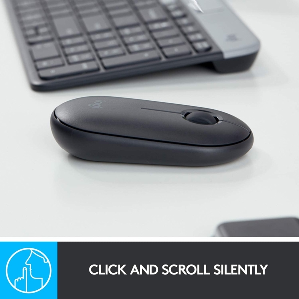 მაუსი Logitech L910-005718 Pebble M350 Wireless Mouse Graphite