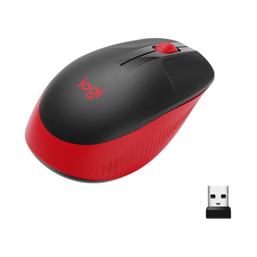 Logitech L910-005908 M190 Full-size wireless mouse Red