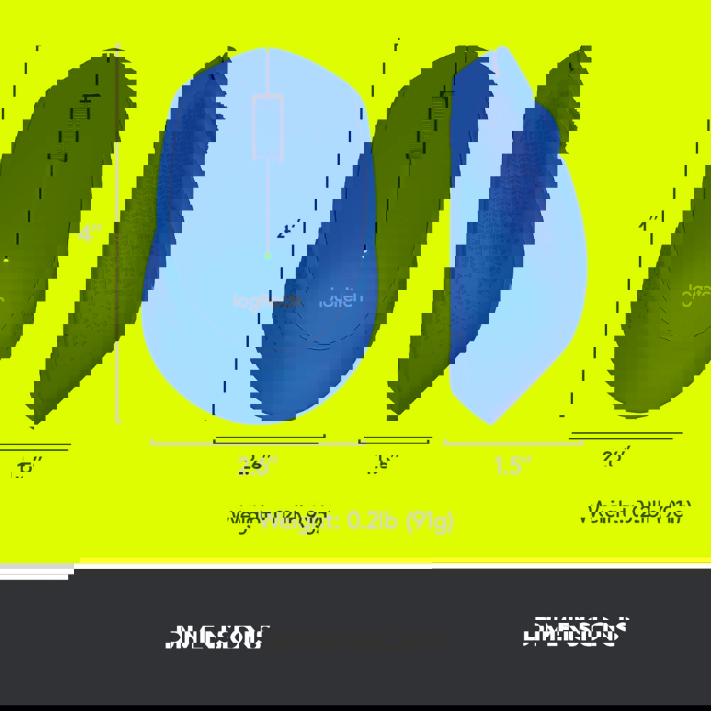 მაუსი Logitech L910-004290 Wireless Mouse M280 Blue