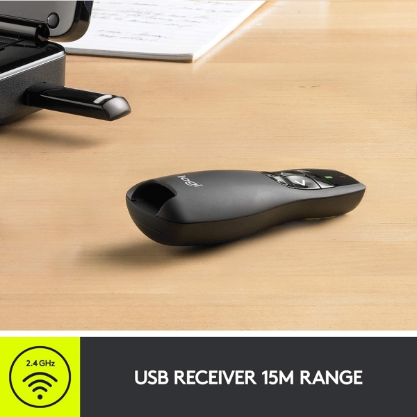 Logitech L910-001356 Wireless Presenter R400 Black