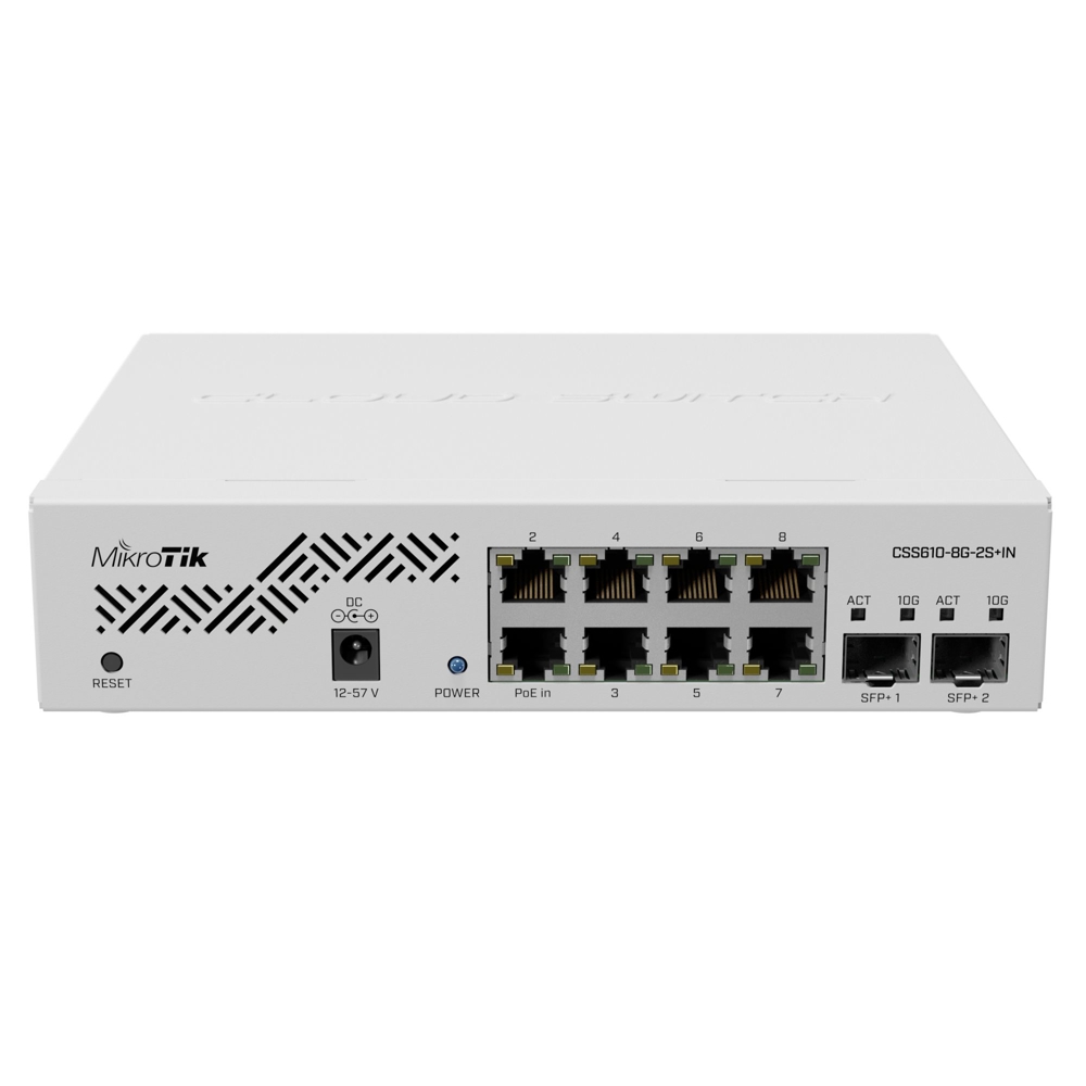 სვიჩი MikroTik CSS610-8G-2S+IN Cloud Smart Switch