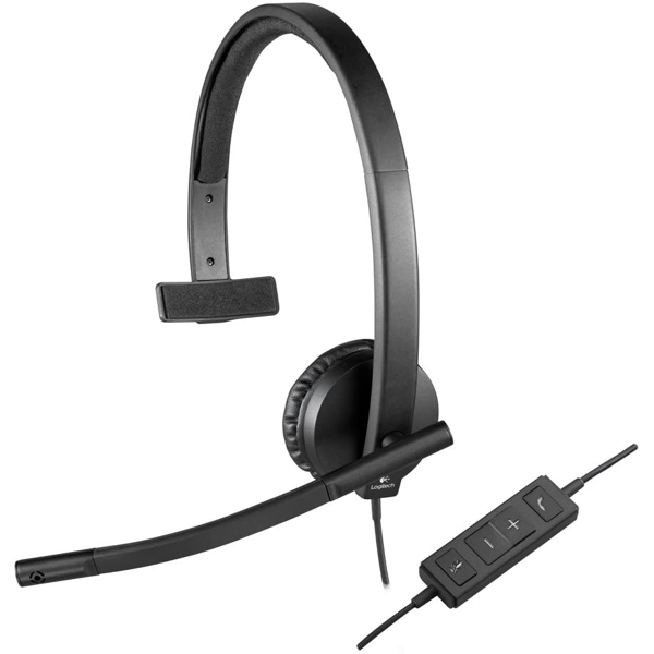 ყურსასმენი Logitech L981-000571  USB Headset H570e Black