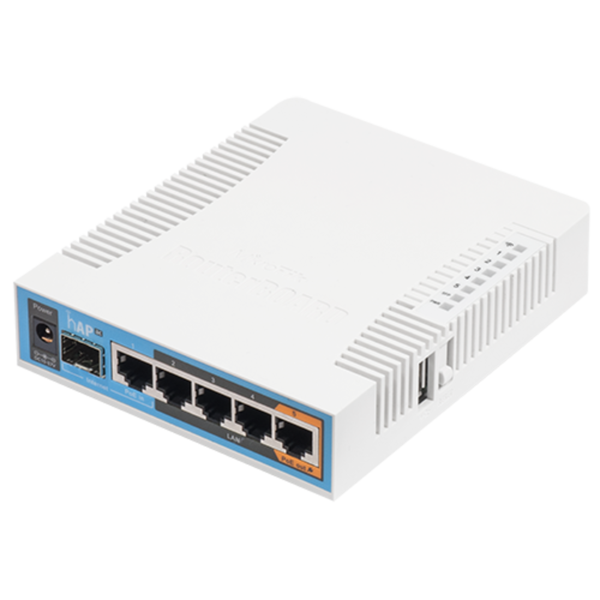 WiFi Access Point როუტერი MikroTik RB962UiGS-5HacT2HnT hAP AC RouterBoard, Triple Chain Access Point 802.11ac