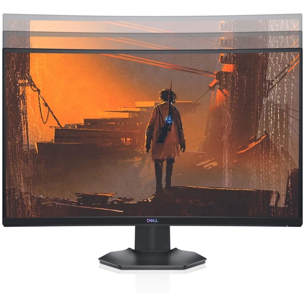 მონიტორი Dell S2721HGF 27", Curved Gaming LED monitor, FHD, VA, DP, HDMI, Black