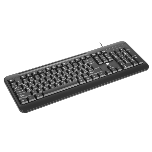 კლავიატურა 2E KM1040 Keyboard Membrane, 1.5m USB Black