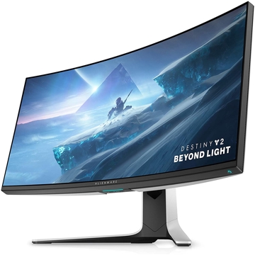 მონიტორი Dell 210-AXQM_GE Alienware Monitor AW3821DW 38" WQHD+ 3840 x 1600, 144 Hz, IPS, 450 cd/m² , HDMI, DP, USB, Silver