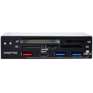 All-in-One ბარათის წამკითხველი CHIEFTEC CRD-901H Card-reader, 3xUSB3.0, 1xUSB Type-C