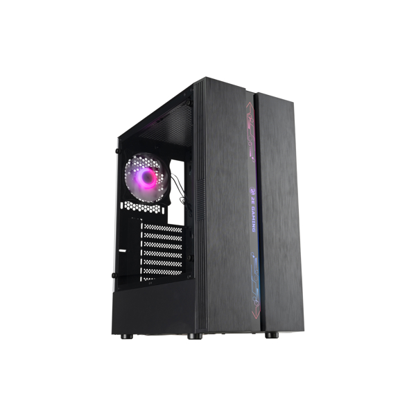 ქეისი 2E G2107 Gaming Case RUNA MidT, 2xUSB2.0, 1xUSB3.0, 1x120mm ARGB+ ARGB strip, TG (side panel), without PSU Black