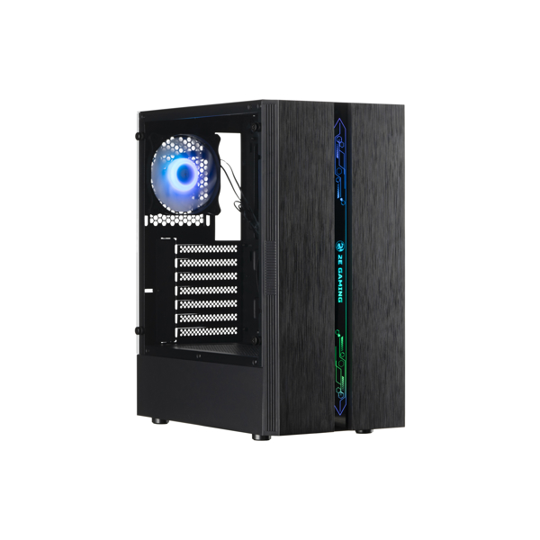 ქეისი 2E G2107 Gaming Case RUNA MidT, 2xUSB2.0, 1xUSB3.0, 1x120mm ARGB+ ARGB strip, TG (side panel), without PSU Black