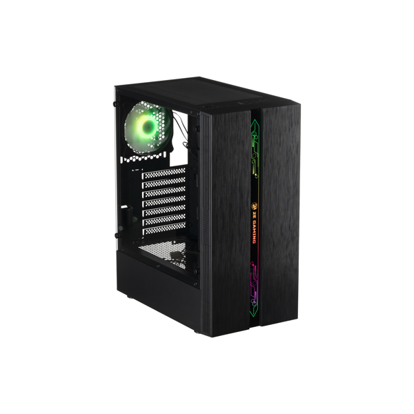 ქეისი 2E G2107 Gaming Case RUNA MidT, 2xUSB2.0, 1xUSB3.0, 1x120mm ARGB+ ARGB strip, TG (side panel), without PSU Black