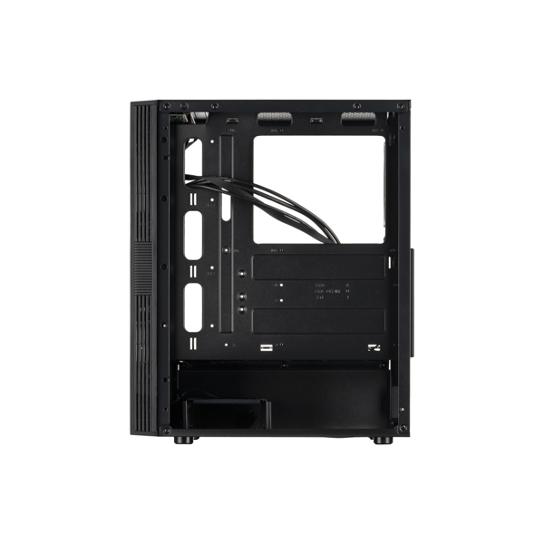 ქეისი 2E G2107 Gaming Case RUNA MidT, 2xUSB2.0, 1xUSB3.0, 1x120mm ARGB+ ARGB strip, TG (side panel), without PSU Black