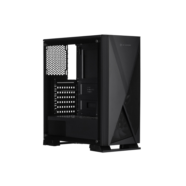 ქეისი 2E GJP12 Gaming Case CONDOR MidT, 2xUSB2.0, 1xUSB3.0, 3x120mm ARGB,TG (side panel), without PSU Black