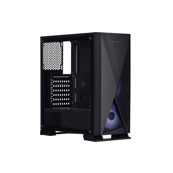 ქეისი 2E GJP12 Gaming Case CONDOR MidT, 2xUSB2.0, 1xUSB3.0, 3x120mm ARGB,TG (side panel), without PSU Black