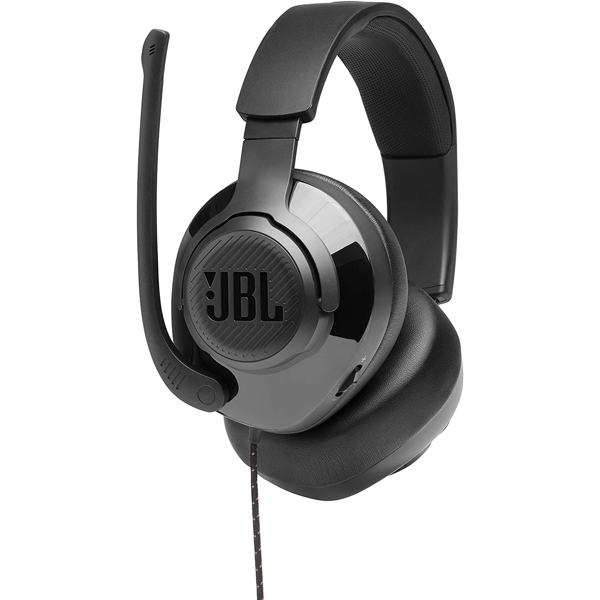 ყურსასმენი JBL QUANTUM200BLK Wired over-ear gaming headset with flip-up mic Black