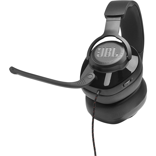 ყურსასმენი JBL QUANTUM200BLK Wired over-ear gaming headset with flip-up mic Black