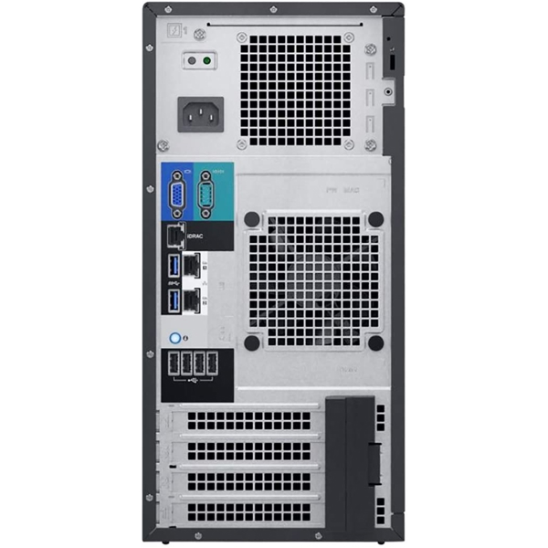 სერვერი Dell PowerEdge T140 Intel Xeon E-2226G,Chassis with up to 4x3.5",  2x 16GB 2666MT, PERC H330 RAID Controller, DVD+/-RW SATA, 365W PSU