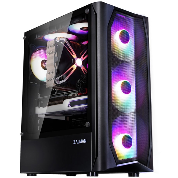 ქეისი Zalman N4 Computer Case, MidT, 1xUSB2.0, 2xUSB3.0, 6x120RGB, TG (side panel), without PSU Black