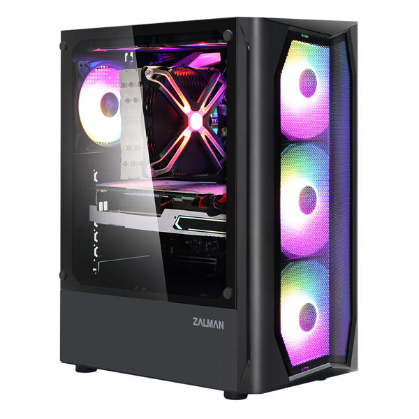 ქეისი Zalman N4 Computer Case, MidT, 1xUSB2.0, 2xUSB3.0, 6x120RGB, TG (side panel), without PSU Black