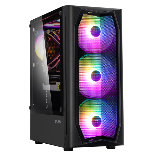 ქეისი Zalman N4 Computer Case, MidT, 1xUSB2.0, 2xUSB3.0, 6x120RGB, TG (side panel), without PSU Black