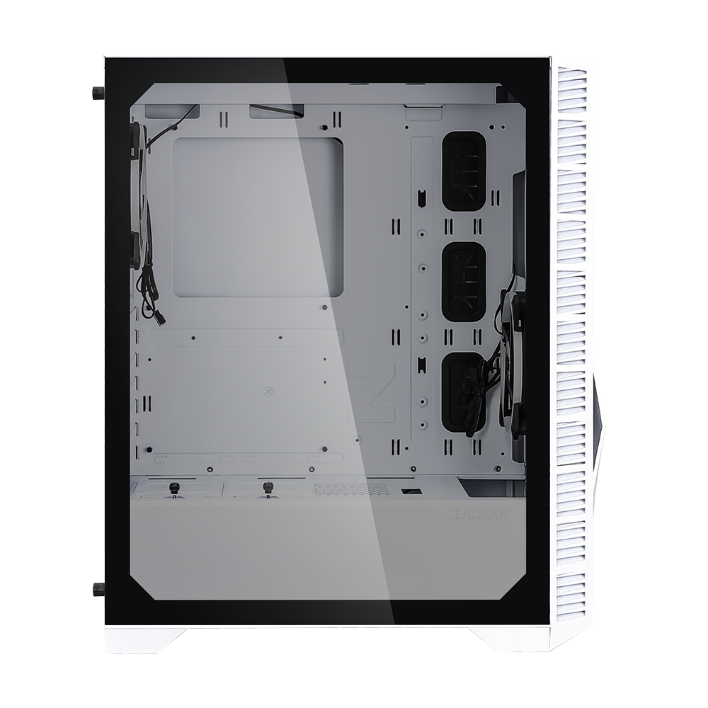 Zalman Z3 Iceberg Computer Case, MidT, 1xUSB2.0, 2xUSB3.0, 2x120mm, TG (side panel), without PSU White