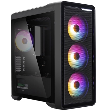 ქეისი Zalman M3 PLUS RGB Computer Case, MidT, 2xUSB2.0, 1xUSB3.0, 4x120RGB, TG (side panel), without PSU Black