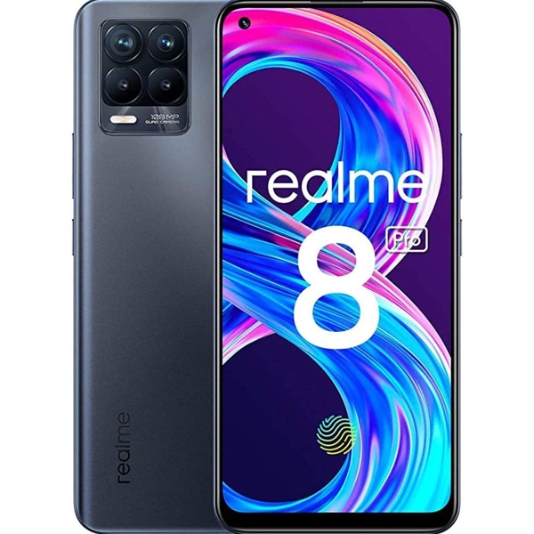 მობილური ტელეფონი Realme 8 Pro (RMX3081) 6GB, 128GB Dual SIM LTE Punk Black