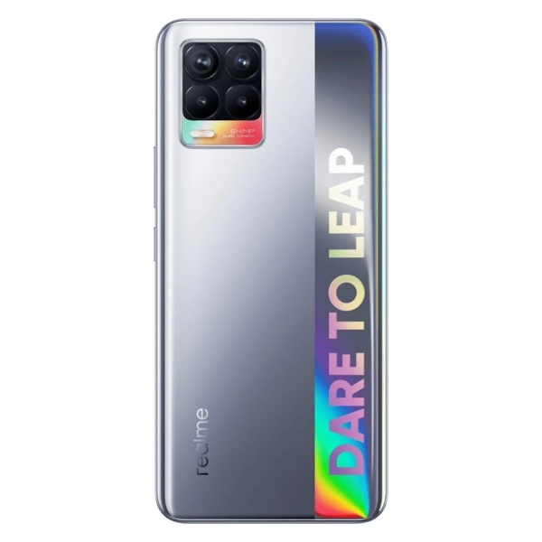 მობილური ტელეფონი Realme 8 (RMX3085) 6GB, 128GB Dual SIM LTE Cyber Silver