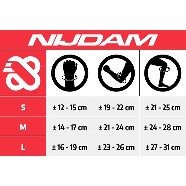 დამცველები Nijdam 658SCN61EC01L Neo, Size L, Black