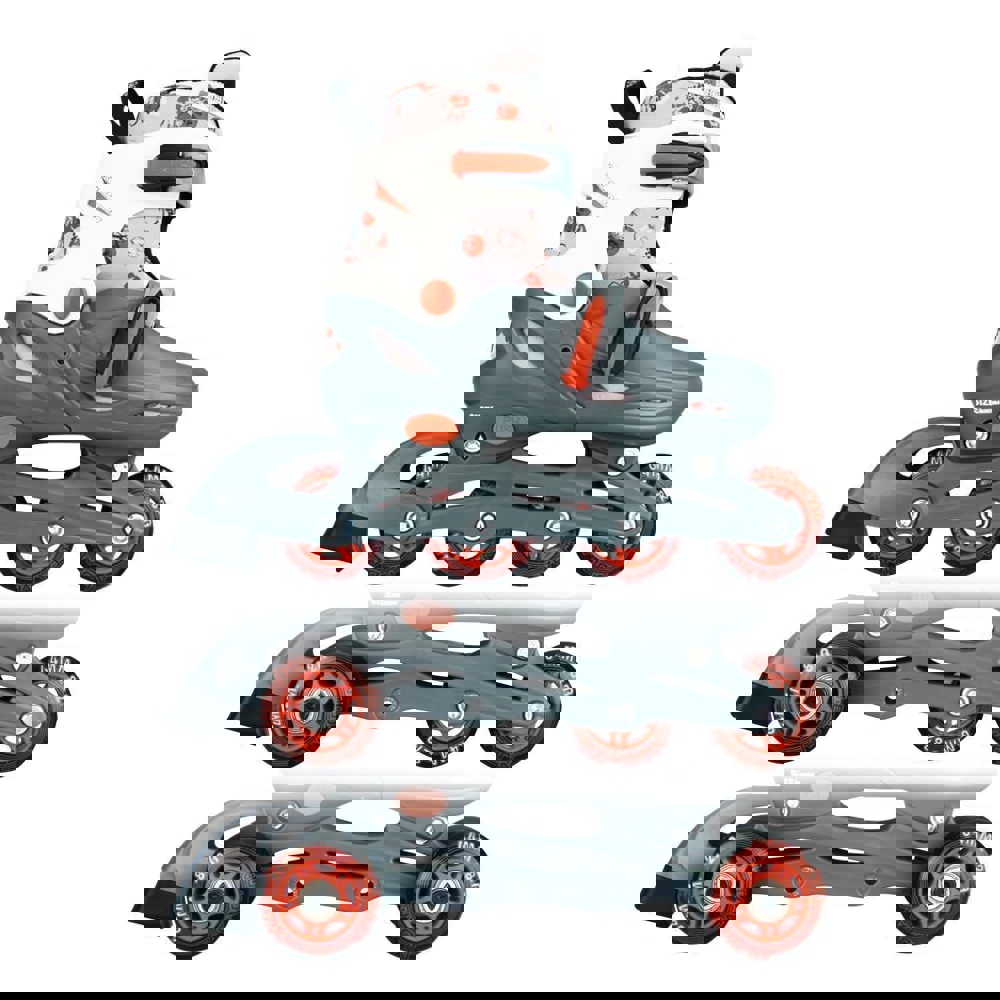 Nijdam Inline Junior 3-IN-1 52QM 30/33 Gray / Red / White