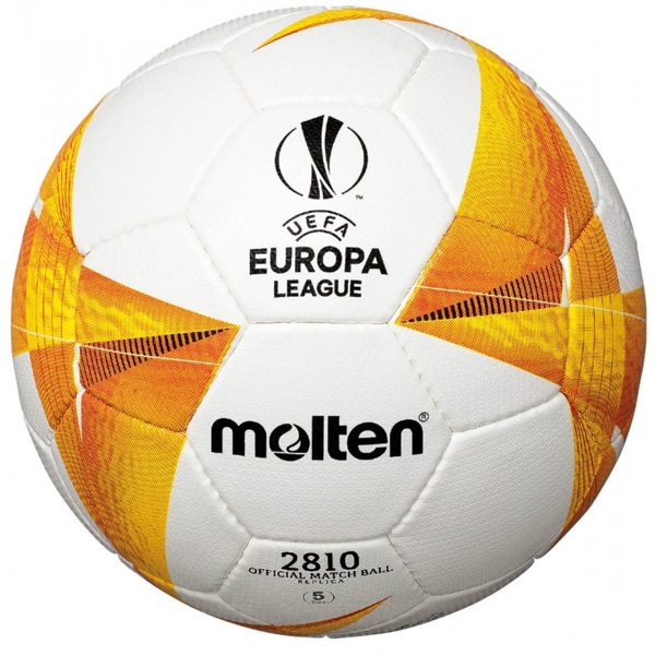 ფეხბურთის ბურთი Molten F5U2810-G0 Uefa ევროპის ლიგის რეპლიკა, PU ზომა 5