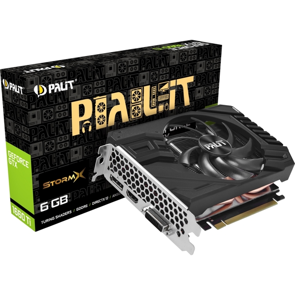 ვიდეო დაფა Palit NE6166T018J9-161F GTX1660Ti, STORMX 6GB, GDDR6 192bit DVI HDMI DP