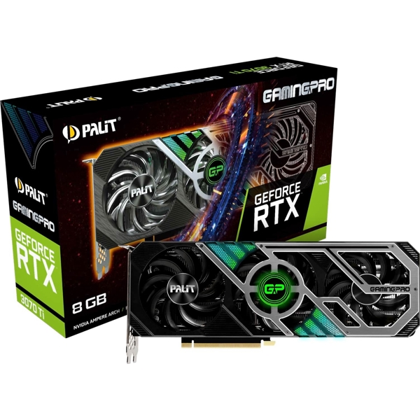 Palit NED307T019P2-1046A RTX3070Ti GAMINGPRO 8GB, GDDR6X 256bit 3-DP HDMI