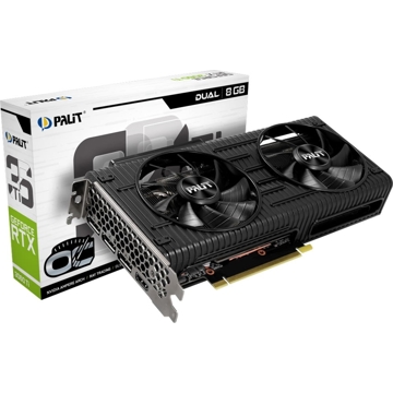 ვიდეო დაფა Palit NE6306TS19P2-190AD RTX3060Ti DUAL OC 8GB GDDR6 256bit 3-DP HDMI V1