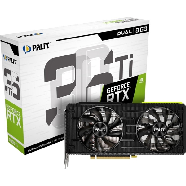 Palit NE6306T019P2-190AD RTX3060Ti DUAL 8GB, GDDR6 256bit 3-DP HDMI V1