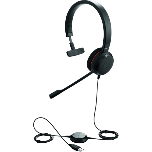 ყურსასმენი Jabra EVOLVE 20 MS Mono Wired USB Black