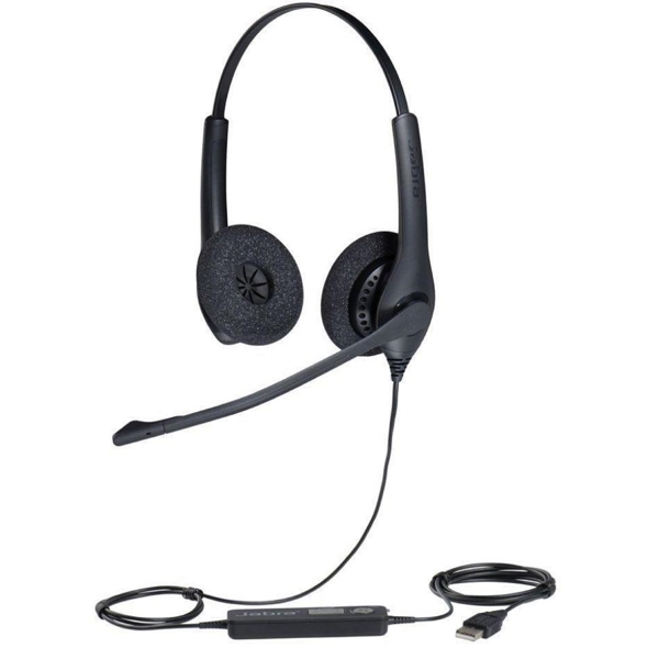 ყურსასმენი Jabra 1559-0159 BIZ 1500 Duo, Headset, Wired, USB, Black