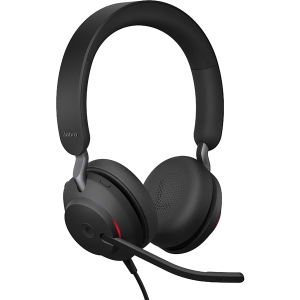 ყურსასმენი Jabra 24089-999-999 Evolve2 40 MS Stereo, Headset, Wired, USB, Black