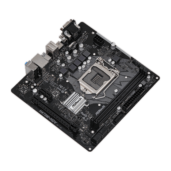 დედა დაფა ASRock H470M-HDV Motherboard s1200 H470 2xDDR4 HDMI-DVI-VGA mATX