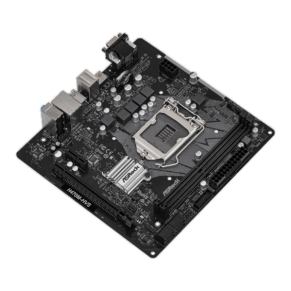 ASRock H470M-HVS Motherboard s1200 H470 2xDDR4 HDMI-VGA mATX